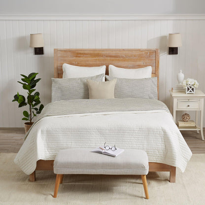 Striped Microfiber Sheet Set - Evette Collection