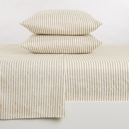 Striped Microfiber Sheet Set - Evette Collection