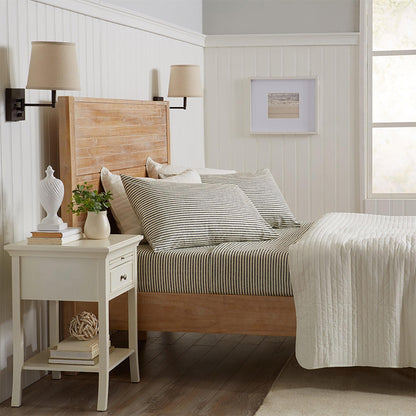 Striped Microfiber Sheet Set - Evette Collection