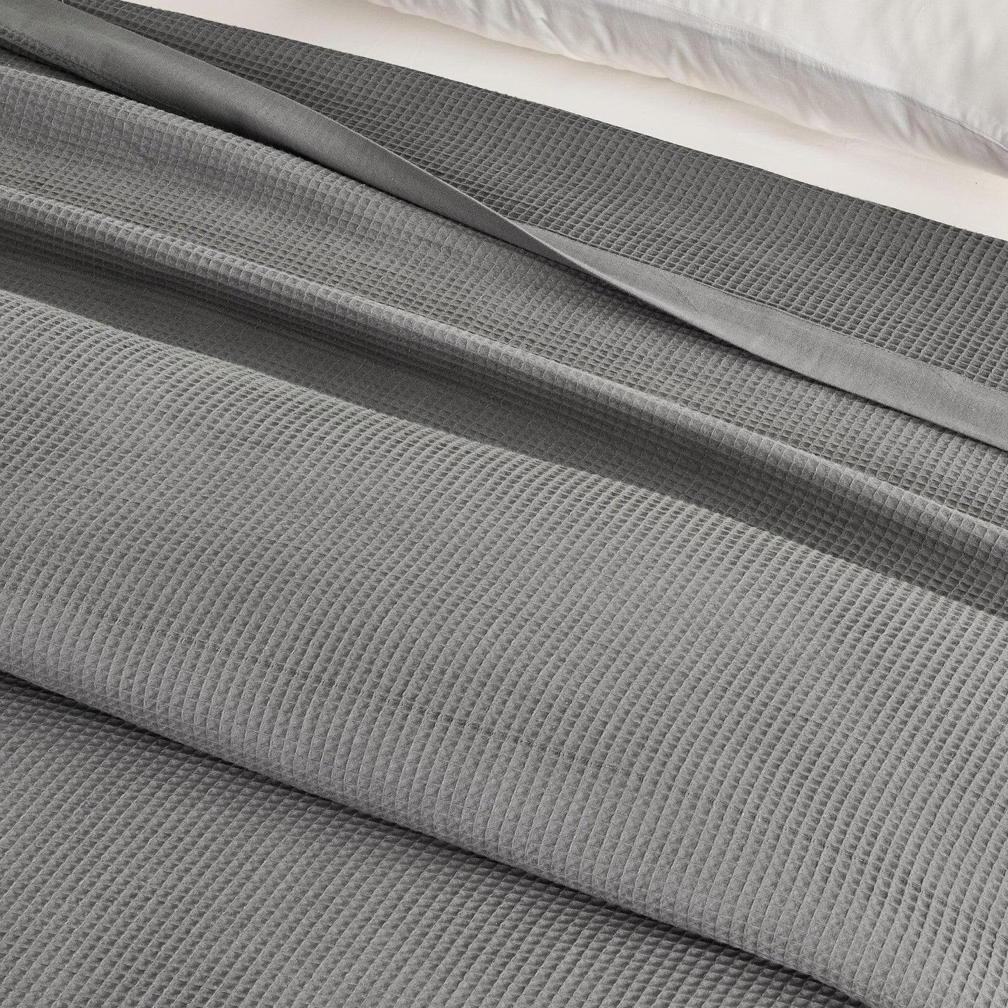 100% Cotton Small Waffle Weave Blanket - Hazel Collection