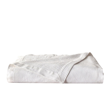 100% Cotton Small Waffle Weave Blanket - Hazel Collection