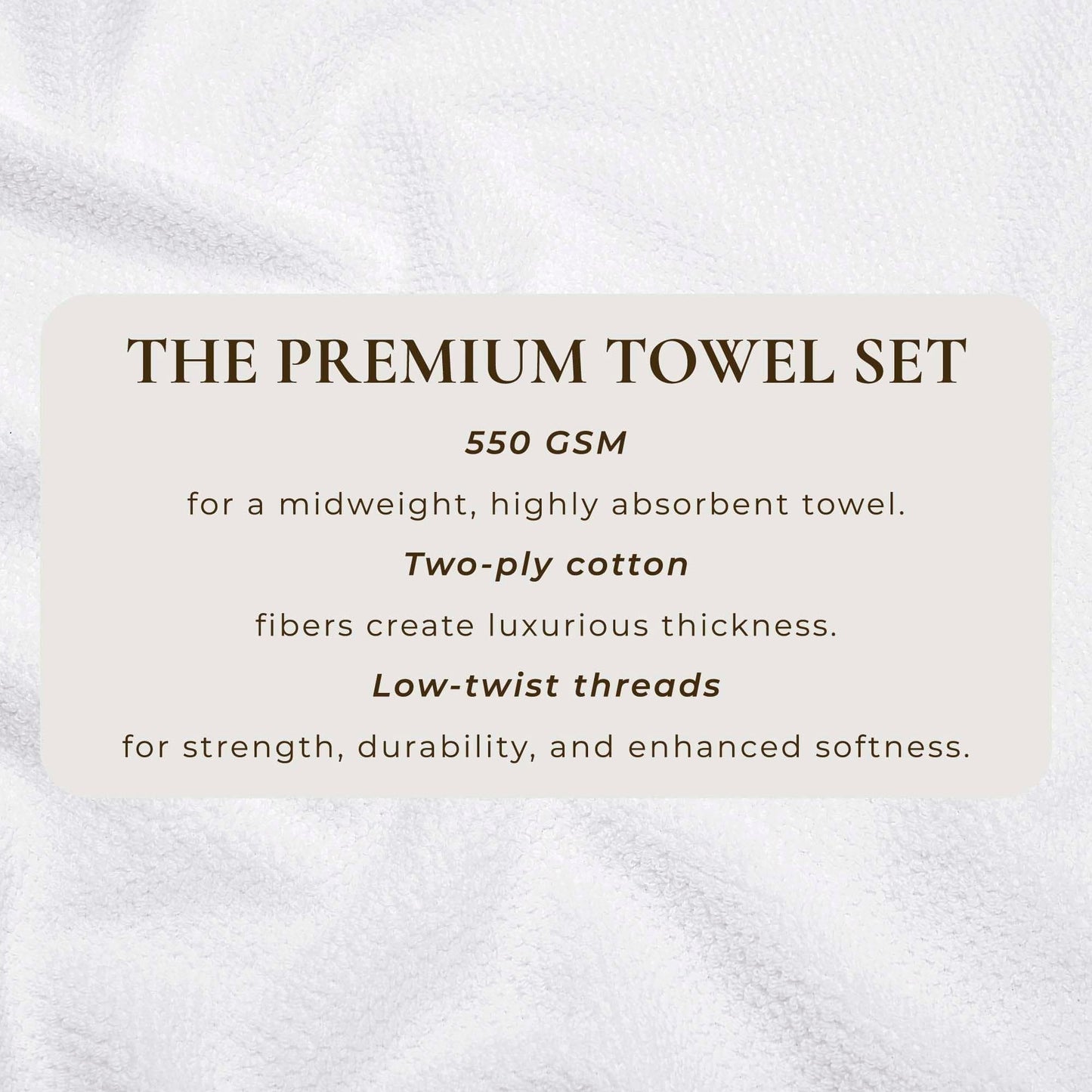 Cotton Textured Bath Towel Set - Acacia Collection