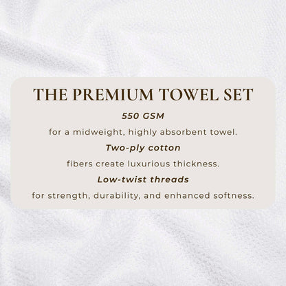 Cotton Textured Bath Towel Set - Acacia Collection