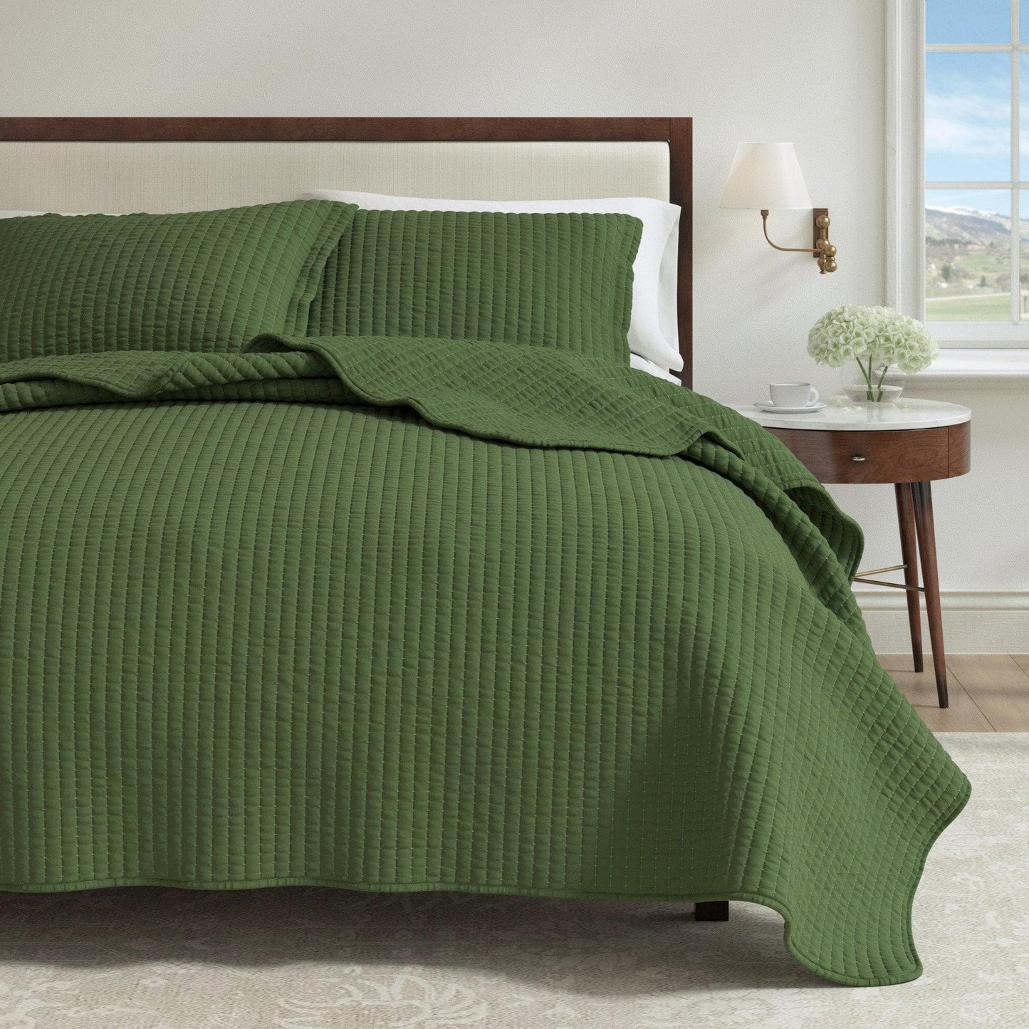 3-Piece Solid Quilt - Alicia Collection