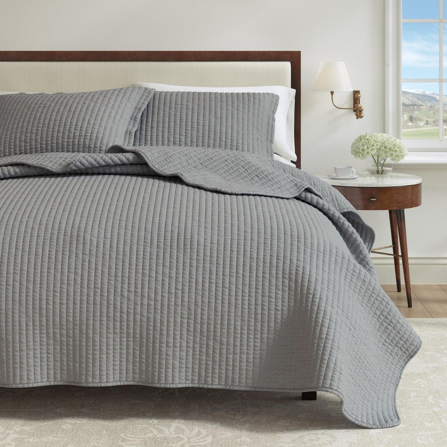 3-Piece Solid Quilt - Alicia Collection