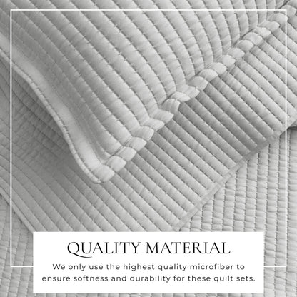 3-Piece Solid Quilt - Alicia Collection