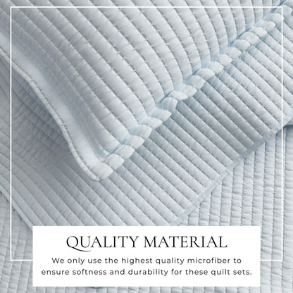 3-Piece Solid Quilt - Alicia Collection