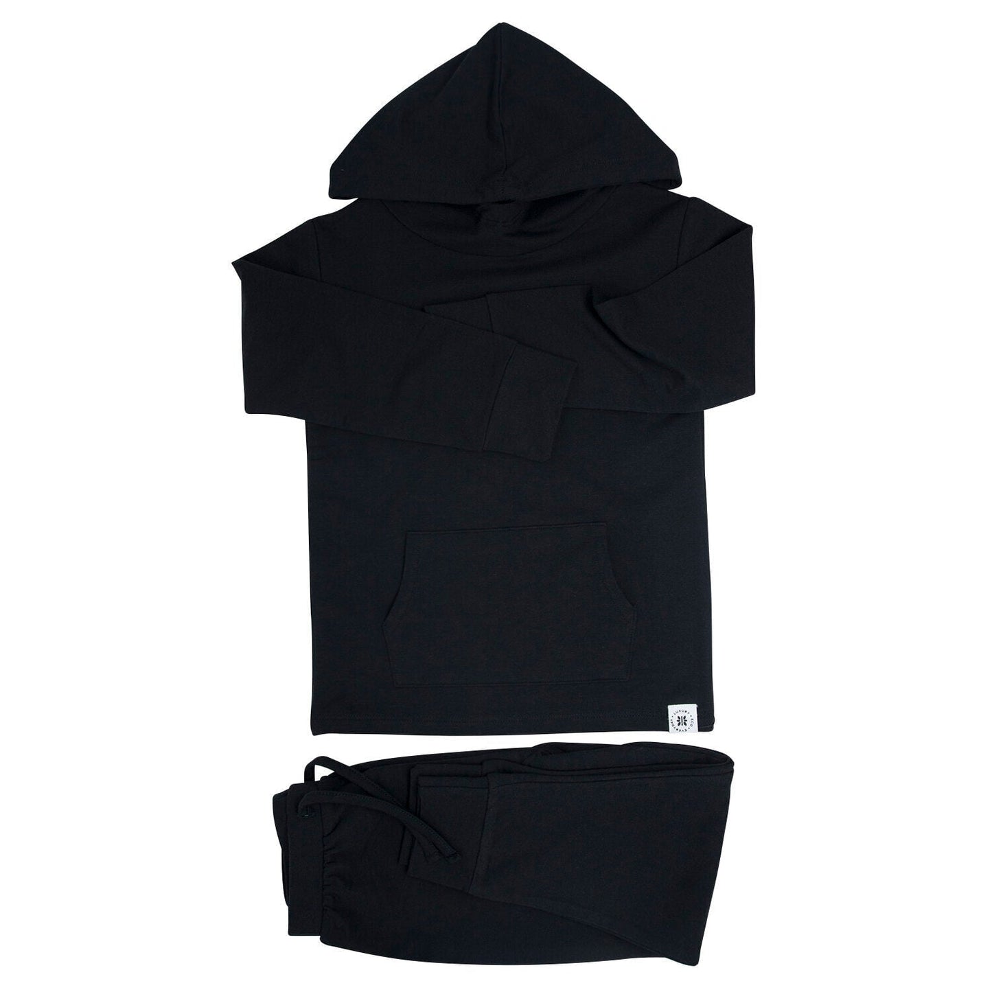 Blazing Black Comfort Hooded Jogger Set