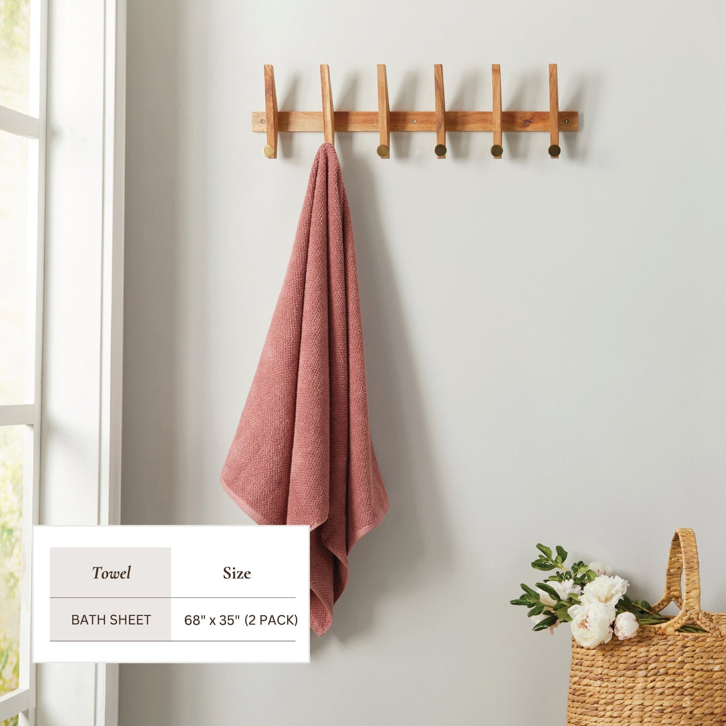 Cotton Textured Bath Towel Set - Acacia Collection