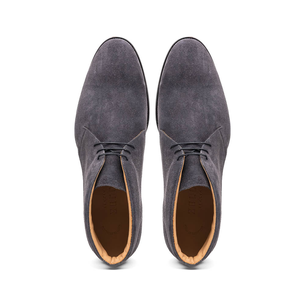 46-592-GRY MARCO Suede Calfskin Chukka Boot Grey