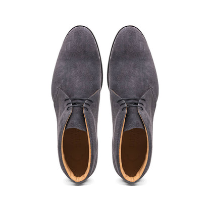 46-592-GRY MARCO Suede Calfskin Chukka Boot Grey