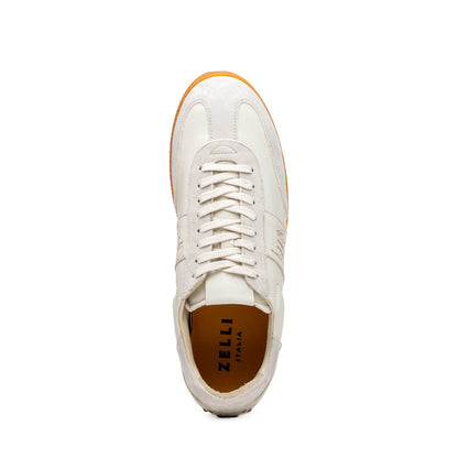 65-400-WHT SHIZZO Signature Leather Sneakers, White