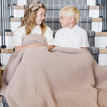 WAFFLE KNIT TODDLER BLANKETS