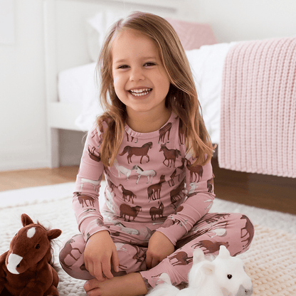 Wild Horses Big Kid Pajama Set