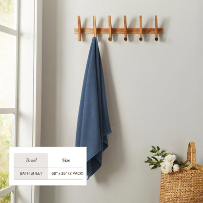 Cotton Textured Bath Towel Set - Acacia Collection